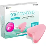 JOYDIVISION Soft-Tampons normal I 50 Stück I fadenlose Tampons für Sport, Schwimmen & Spa I Menstruationsschwämmchen ultra soft I leichtes Einführen & Entfernen I Softtampon ohne Faden