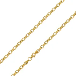 trendor 75887 Halskette für Frauen Gold auf Edelstahl Erbskette 40 cm