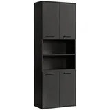 mokebo Bad Hochschrank Der Kapitän Badezimmerschrank in 180x65x34 HxBxT in cm in Anthrazit