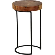 Wohnling Beistelltisch Akola Braun Sheesham 28 x 45 cm
