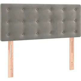 vidaXL Boxspringbett 100 x 200 cm Hellgrau