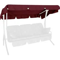 Angerer Freizeitmöbel Sonnendach für 3-Sitzer Hollywoodschaukel Swingtex bordeaux 210 x 145 cm