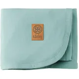 Cloby CBY-UVB-SBL multifunktionale Babydecke mit UV-Schutz (UPF 50+) - Sea Blue/blau