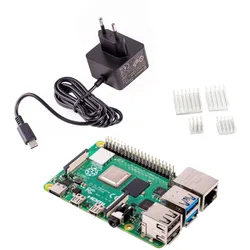 Raspberry Pi 4 Computer Modell B, 4GB Elementary Kit