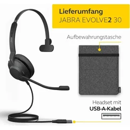 JABRA Evolve2 30 UC Mono - Schwarz
