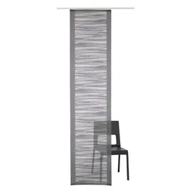 Neutex for you! Padova Schiebegardine Klettband Striche 57x145 cm anthrazit