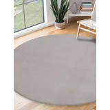 the carpet Teppich »Relax round«, rund, 16 mm Höhe, waschbarer Wohnzimmer Teppich modern rutschfest beige