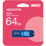 A-Data ADATA UC300 USB-C blau 64GB, USB-C 3.0 (ACHO-UC300-64G-RNB/BL)