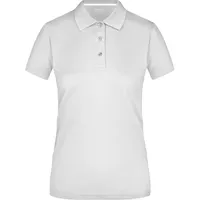 James & Nicholson Damen Poloshirt High Performance Funktionspolo weiß,