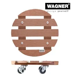 wagner® design yourself Wagner Multi Pflanzenroller WPC Terracotta rund Ø 29 cm