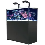 Red Sea REEFER 425 Deluxe (G2 - Modelljahr 2022) 2 x ReefLed 160 Meerwasseraquarium mit Unterschrank schwarz