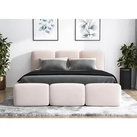A&J MöbelLand STAR-OM 140 x 200 cm Beige