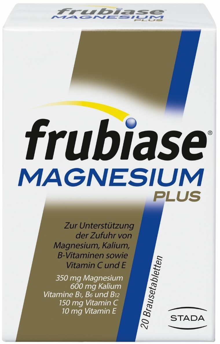 frubiase® Magnesium Plus, Brausetabletten, hochdosiertes mit dem Plus an Vitamin C, E und wichtigen B-Vitaminen Brausetabletten 20 St 20 St Brausetabletten