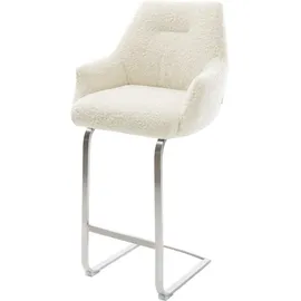DeLife Barstuhl Alja-Flex Teddystoff 0 x 0 cm Beige