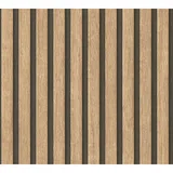 A.S. Création Vliestapete Holzpaneele 0,53 x 10,05 m 391091 Beige/Braun
