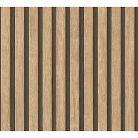 A.S. Création Vliestapete Holzpaneele 0,53 x 10,05 m 391091 Beige/Braun