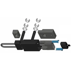 ABUS ConHasp Granit Containerschloss VdS 215/100 + 37/55HB100 ConLock spezialgehärtet mit Schlüssel