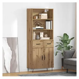 vidaXL Highboard mit Schubladen 2 pcs Artisan-Eiche Holzwerkstoff