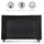 kwmobile 40" TV Abdeckung Indoor - Fernseher Hülle Bildschirmschutz Abdeckung - TV Bildschirm Staubschutzhülle - Fernsehabdeckung - Weiß Schwarz