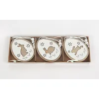 Trendline Aufhänger Holz Ostern im 3er Set 7 x 2 x beige