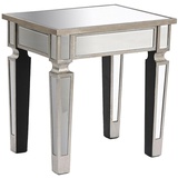 Home ESPRIT Beistelltisch Silber Spiegel Holz MDF 43,5 x 33 x 45,5 cm