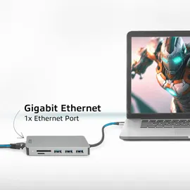 Act Dockingstation 7 Grau AC7092