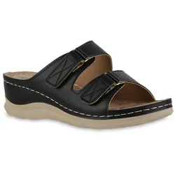 Damen Komfort Sandalen in Schwarz