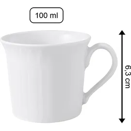 Villeroy & Boch Espressotasse 0,1 l Weiß 6 St.