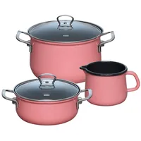 RIESS Nouvelle PINK Topf-Set 3-tlg. Kochtopf + Pfanne