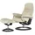 Stressless Relaxsessel mit Hocker Leder 79 x 103 x 73 cm creme