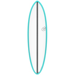 Torq TET Epoxy CS Fun Carbon Wellenreiter surfboard surfbrett, Farbe: Blau, Länge in Fuß: 7.6, Breite in inch: 21.5