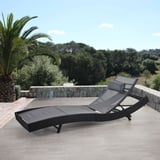 Poly-Rattan Sonnenliege Savannah, Relaxliege Gartenliege Liege