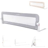 KIKKABOO Bettschutzgitter I am safe 150 cm grau