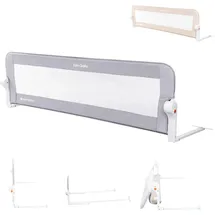 KIKKABOO Bettschutzgitter I am safe 150 cm grau