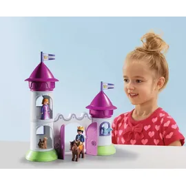 Playmobil 1.2.3 Schlösschen mit Stapelturm 9389