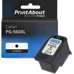 Druckerpatrone kompatibel mit Canon PG-560XL - Schwarz - Hohe Kapazität