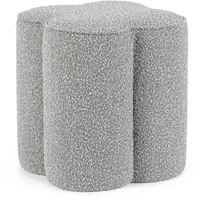 BIZZOTTO Pouf Cointa Boucle-Stoff 40 x 45 x 40 cm Grau