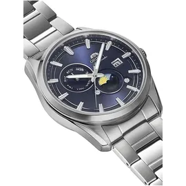 Orient Stretto Sun and Moon Automatik Edelstahl 40 mm RA-AK0315L30B