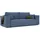 GREKPOL Schlafsofa mit Bettkasten 240x105 - Cord Blau Sofa mit schlaffunktion - Couch mit Schlaffunktion - Sofa 3 Sitzer - Wohnzimmer Couch - Schlafcouch