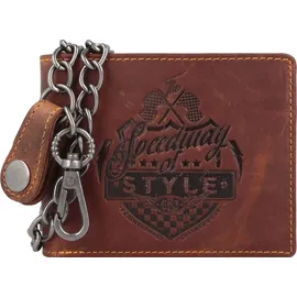 GREENBURRY Racing Collection Daytona Geldbörse Herren Portemonnaie braun