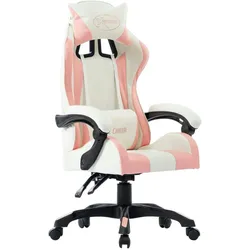 vidaXL Gaming-Stuhl Rosa Kunstleder