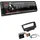 EHO Kenwood KMM-BT209 1-DIN Autoradio Media Receiver Bluetooth USB AUX mit Einbauset passend für Ford KA ab 2008 schwarz