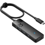 Inateck USB C Hub, USB 3.2 Gen 2 USB C Hub mit 4 USB A Anschlüssen, 10Gbps, 50cm Kabel, Kompatibel mit Windows 7/8/10/11, Linux, Mac OS