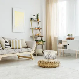 Relaxdays Vintage Sitzhocker mit Stauraum, Weiß,Schwarz