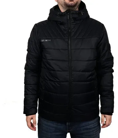 Herren Jacke Bauer Supreme Hooded Puffer Black L - Schwarz