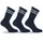 Fila Socken 3 Paar Blau 43-46