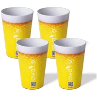 STONELINE Trinkbecher 500 ml, rPET, mit Eichstrich, in Gelb