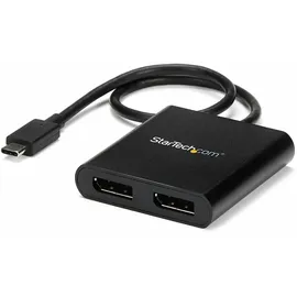 Startech USB-C auf Dual DisplayPort 1.2 MST Hub, 4K 30Hz/1080p 60Hz