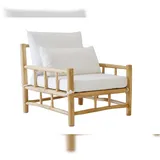 Möbilia Relax-Sessel 90 x 90 x 80 cm natur-weiß