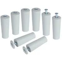 Inovatec 8 x INOVATEC Anschlagstopper 60 mm grau -
